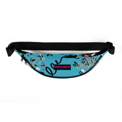 Eccentric Chemistry children's color theory experiment fanny pack with vibrant all-over print on white background