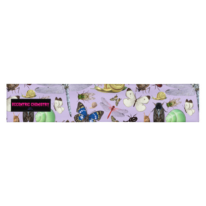 Eccentric Chemistry Tiny Universe insect field experiment all-over-print white headband, stylish and comfortable accessory.