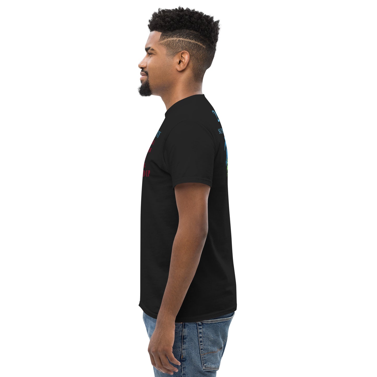 Unisex black Classic Tee featuring Super Bowl Hero 2026 design from Eccentric Chemistry's T-Shirt Horrors collection.