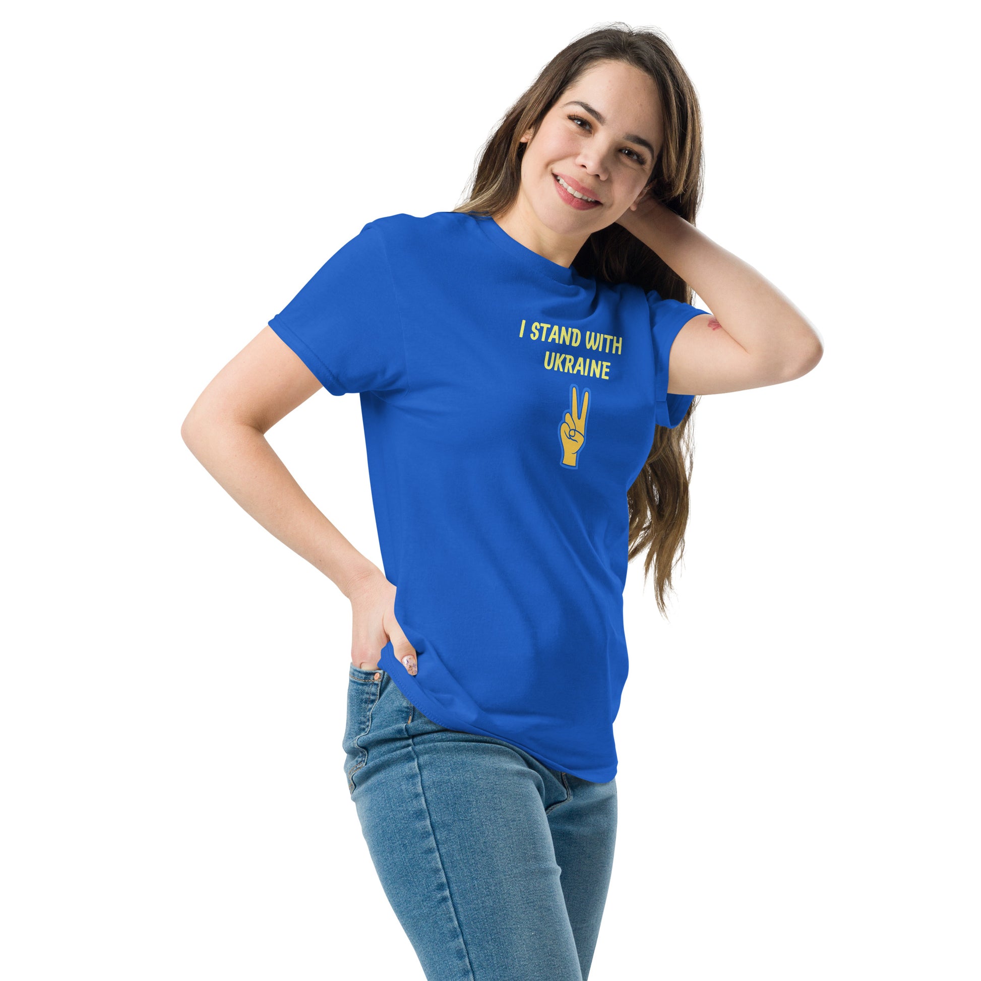 Unisex Royal Blue Classic Tee by Eccentric Chemistry featuring Global Hope Experiment design on front.