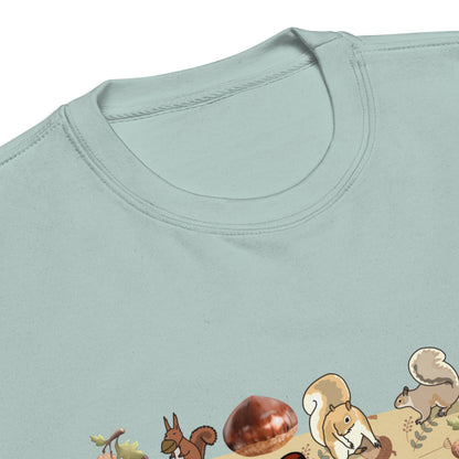 Unisex premium sweatshirt featuring a flying squirrel graphic from Eccentric Chemistry's Velocity Experiment collection.