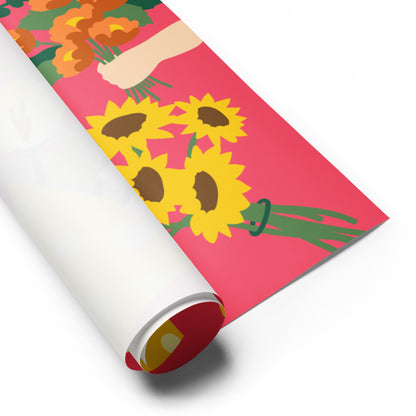 White matte wrapping paper sheets from Eccentric Chemistry’s Laboratory of Strange & Stylish Things, perfect for gift wrapping and decoration.