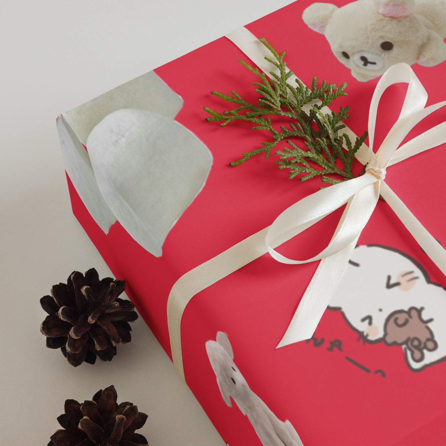 White matte wrapping paper sheets from Eccentric Chemistry’s Laboratory of Strange & Stylish Things, featuring a stylish design for gifts.